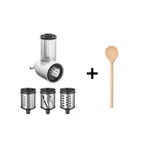 Kitchenaid KitchenAid robot de cuisine KitchenAid Gemüseschneider 5KSMVSA + gratis Holzlöffel