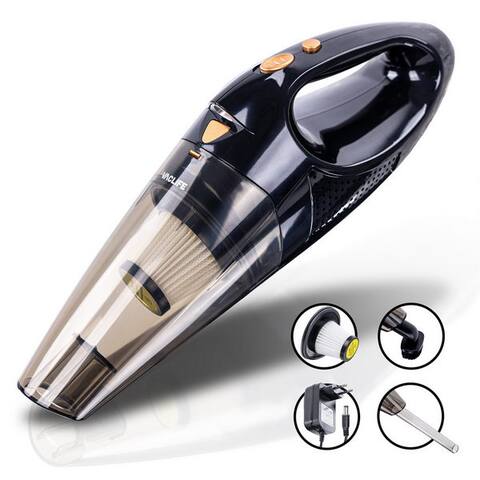 Vaclife VACLIFE Akku-aspirateur à main, 100,00 W, Beutellos, sans fil, LED-lumière avec HEPA-Filter & Zwei Aufsätze