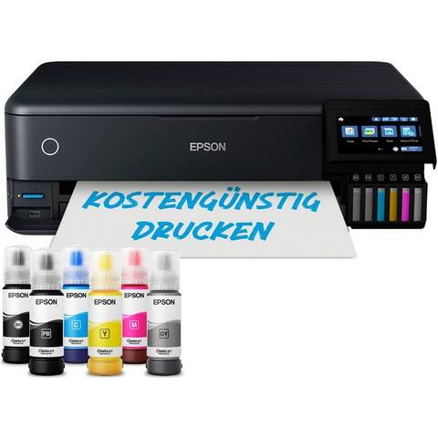 EPSON EcoTank ET-8550 imprimante jet d’encre, (WiFi (Wi-Fi), LAN (Ethernet), 3-in-1-Multifunktionsgerät pour den