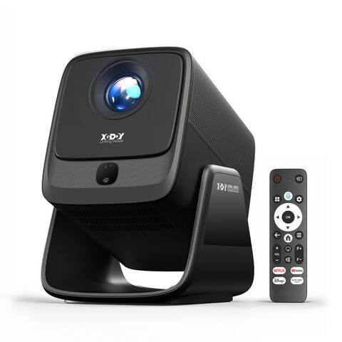 Xgody XGODY projecteur 4K Heimkino 1000 ANSI, kompatibel avec Netflix (Autofokus) UHD-projecteur (1000 lm, 15000:1,