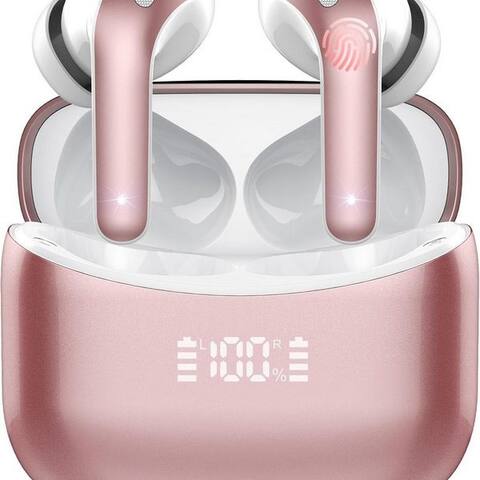 SAMSUNG Futicare Bluetooth 5.4 avec microphone, sans file Écouteurs intra-auriculaires (avec ENC-appelsn, LED-Ladecase,