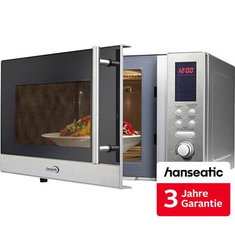 Hanseatic Hanseatic micro-ondes AS823EBB-P, Grill et Heißluft, 23 l, inkl. 3 Jahre Herstellergarantie