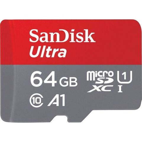 SANDISK Ultra microSDXC carte mémoire (64 GB, Class 10, Adapter)