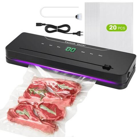 Viviheyday VIVIHEYDAY sous-vide 6 in 1 Vakuumiergerät, Folienschweißgerät avec Eingebauter Cutter, bis zu 10X Länger