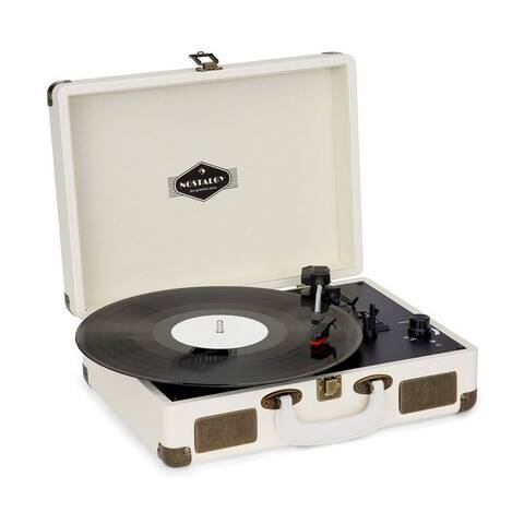 Auna Auna Peggy Sue platine vinyle (Riemenantrieb, Schallplatine vinyle Retro avec enceinte Vinyl platine vinyle)