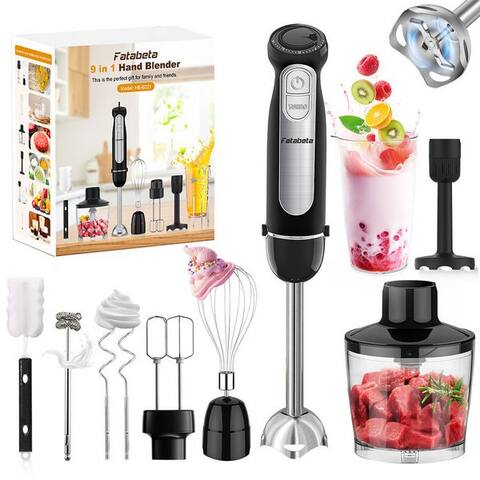 7Magic 7MAGIC Stabblender 9-in-1 Elektrischer Stabblender avec 21 Geschwindigkeitsstufen + Turbo, 1100,00 W,