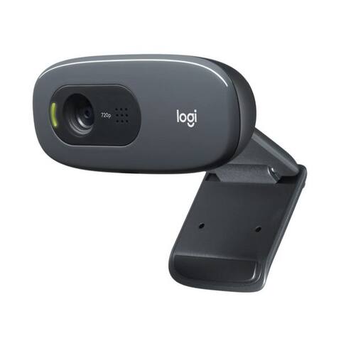 LOGITECH C270, HD 720p, 60° Sichtfeld, Fester Fokus, Belumièreung, Rauschfilter Full HD-webcam