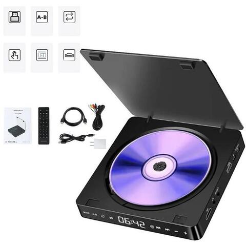 Viviheyday VIVIHEYDAY DVD Player pour téléviseur, DVD/lecteur CD HDMI 1080P DVD-Player (EU-STECKER)