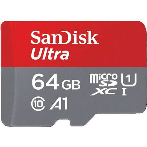 SANDISK SanDisk Ultra® 64GB Micro SD carte mémoire avec SD Adapter Micro SD-Karte