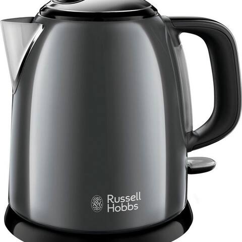 Russell RUSSELL HOBBS bouilloire Colours plus grau 24993-70, 1 l, 2400 W, klein, 2400W, Schnellkochfunktion,