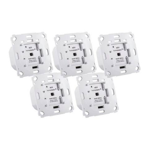 Homematic Homematic IP Rollladenaktor pour Markenschalter 5er Set maison connectée-Steuerelement