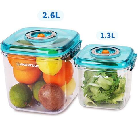 Aigostar Aigostar sous-vide Vakuumbeutel Vakuumdose Vakuumpumpe Lebensavectel avec Pumpe Ventil, pour den congélateur
