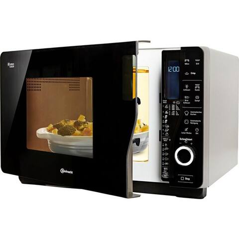 Bauknecht BAUKNECHT micro-ondes MW 427 SL, Extra viel Platz, Dampfgaren, Heißluft et Crisp pour knusprige Pizza