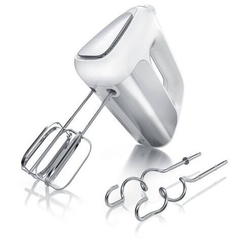 Arendo Arendo Handblender Elektrischer Handrührer inkl. 2 Rührbesen & 2 Knethaken, Handrührgerät, 500 W, Edelstahl,
