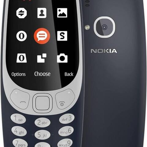 NOKIA Nokia 3310 2G Unlocked Mobiltelefon 2,4 pouces Farbécran 2MP dark blue téléphone