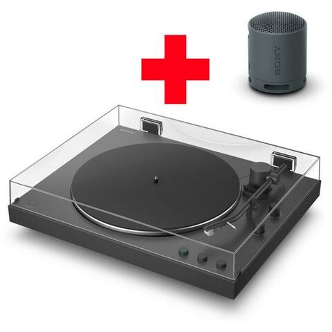 SONY PS-LX3BT + SRS-XB100 platine vinyle (Riemenantrieb, Bluetooth, Vollautomatik, Hi Res Wi, Riemenantrieb, Phono