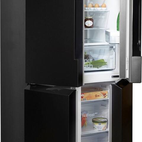 SIEMENS Multi Door iQ300 KF96NAXEA, 183 cm hoch, 91 cm breit, noFrost, hyperFresh Schubladen, LED-lumière,