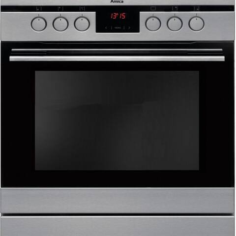 AMICA Elektro-Standherd SHC 11675/1 E, avec 2-fach-Teleskopauszug, Steam Clean, Komfortables Kochen et Backen avec
