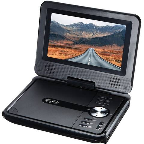 Reflexion Reflexion DVD7002N Portabler DVD-Player (Eingebauter Akku, AV-IN, AV-Out, USB, SD-Slot, 12V Auto-Adapter)