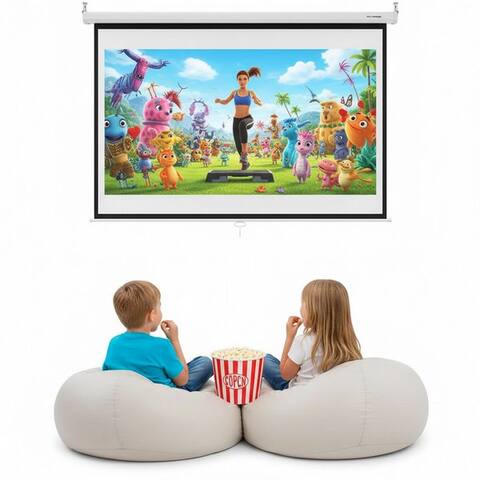 Mucola Mucola Leinwand projecteurleinwand Rolloleinwand Heimkino projecteur Projektor Leinwand HDTV, HDTV tauglich,