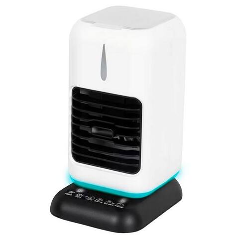 Ambiano Ambiano Tischventilateur Ambiano Tischluftkühler avec LED, 3 Stufen, Timer & 450ml Tank, Luftkühlung et