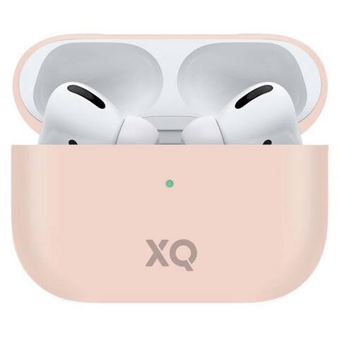 XQISIT Étui de protection pour casque Etui Silikon Skin Case Cover Coque de protection Pink, passend pour Ladecase Apple AirPods
