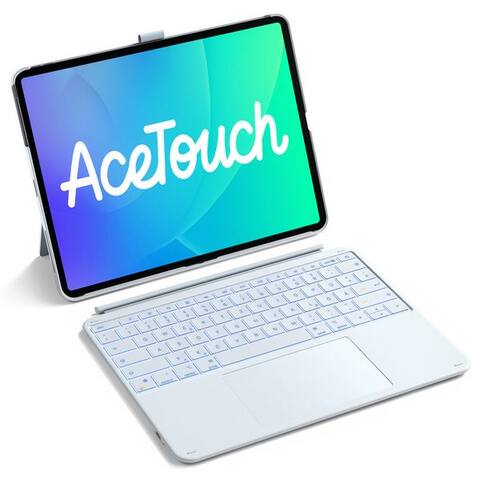 Inateck Ipad Inateck iPad Air Pro 12.9-13 pouces Coque avec clavier, 7 couleurn Hinterluminairet iPad-clavier (6" Großes