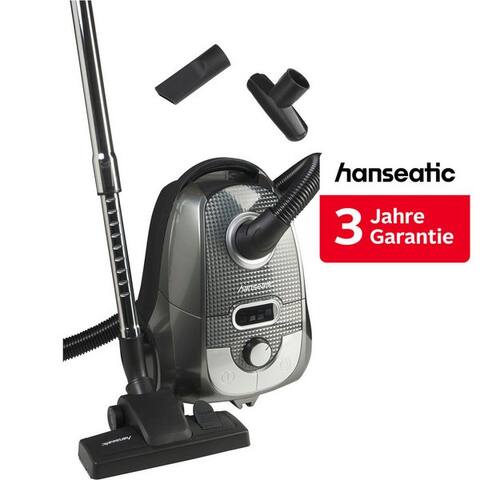 Hanseatic Hanseatic aspirateur traîneau HEPA 12 Filtersystem, Saugkraft manuell einstellbar, 850 W, avec Beutel, inkl.