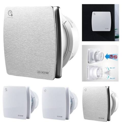 Xersek XERSEK Wandventilateur Badlüfter leise Ø 100mm IPX4 Nachlauf Bad WC Wand ventilateur Abluft