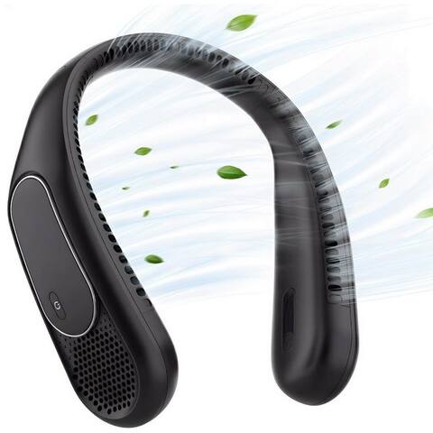 Anysun ANYSUN Mini USB-ventilateur Nackenventilateur 6000mAh USB Wiederaufladbar Hals ventilateur Tragbarer, Leise