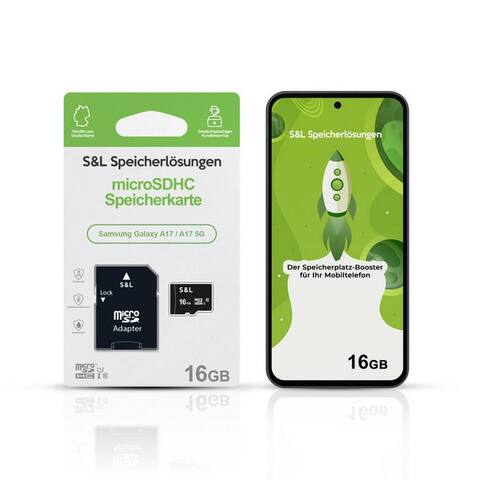 SAMSUNG Tec-Expert microSD Karte S&L pour Samsung Galaxy A17 / A17 5G carte mémoire (16 GB, Class 10, microSDHC)