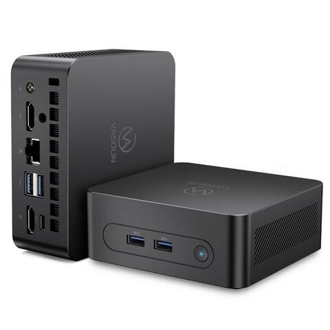 Vasoun VASOUN Intel N5905 mini PC, 8 GB RAM, 256 GB SSD, Windows 11 Home mini PC (8G GB RAM, (WiFi 5, Bluetooth 4.2,