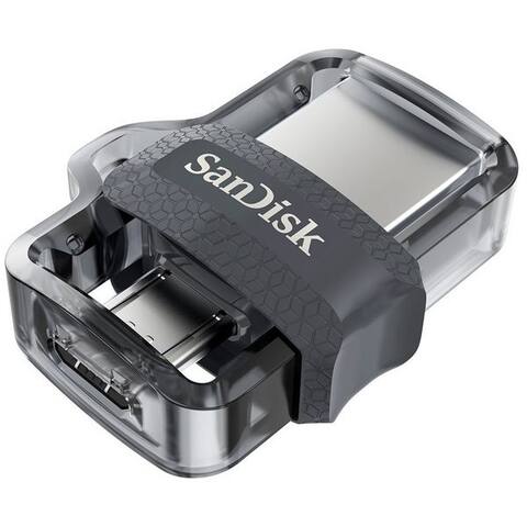 SANDISK Ultra Dual USB Drive m3.0 64 GB - Speicherstick - grau clé USB