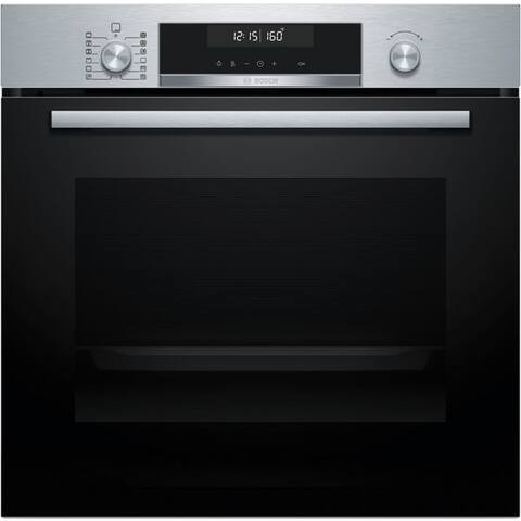 BOSCH Pyrolyse four Serie 6 HBG578BS3, avec Teleskopauszug nachrüstbar, Air Fry pour knsuprige Lebensavectel &