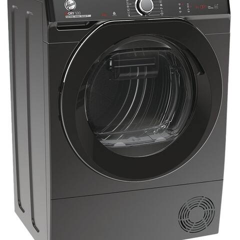 Hoover Hoover Wärmepumpensèche-linge H-DRY500 NDPEH9A3TCBERXSS, WiFi + Bluetooth, AquaVision-System, Schuhgestell