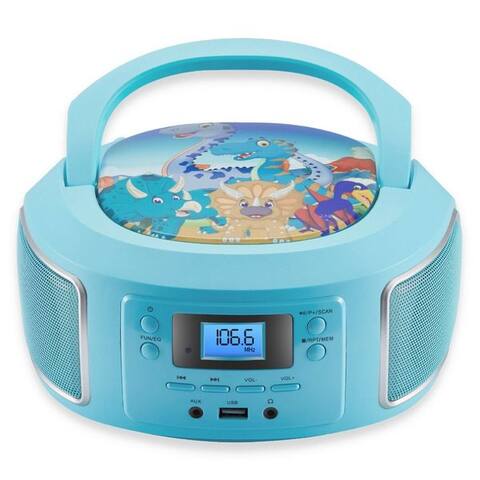 Cyberlux Cyberlux CL-940 tragbarer lecteur CD (CD, Kinder CD Player tragbar, Boombox, musiquebox, FM radio avec MP3