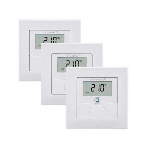 Homematic Homematic IP Wandthermostat avec Luftfeuchtigkeitscapteur 3er Set maison connectée-Steuerelement