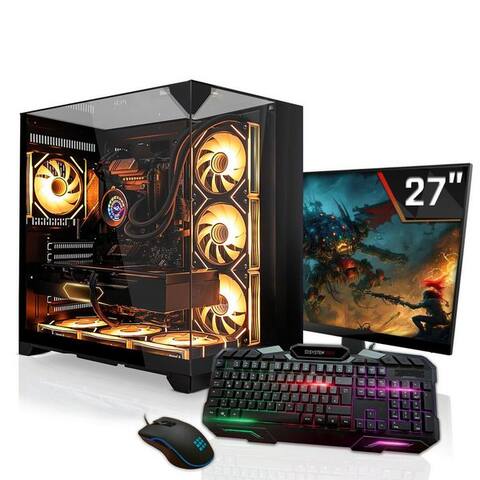 NVIDIA SYSTEMTREFF Intel Core i7-14700F avec Nvidia GeForce RTX 5060 8GB PC gamer-Komplettsystem (27", Intel 14700F