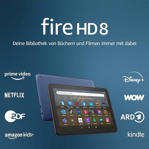 Amazon Amazon Amazon Fire HD8 64GB, black tablette (8", 64 GB, Fire OS)