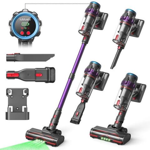 Lubluelu lubluelu Akku-Hand-et aspirateur balai Akkuaspirateur Akku aspirateur à main 50000pa, 550 W, beutellos, LED
