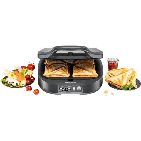 Rommelsbacher Rommelsbacher grill à sandwich ST 1800 pour American Toasts im XL Format, 1800 W