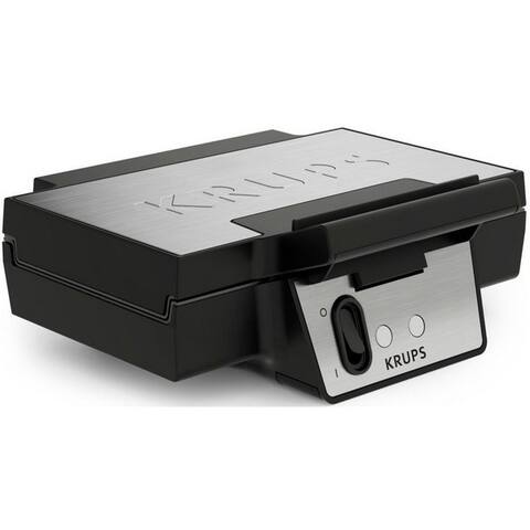 KRUPS gaufrier Iconic avec elegantem Design, Keramik-Antihaftbeschichtung, 850 W, extra-tiefe Platten, Maße: 23,4 x