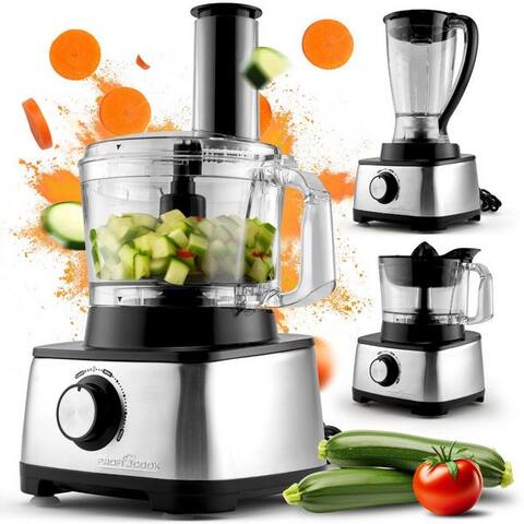 Proficook ProfiCook Kompakt-robot de cuisine PC-KM 1063, 3in1, blender, robot de cuisine et centrifugeuse, 1200W