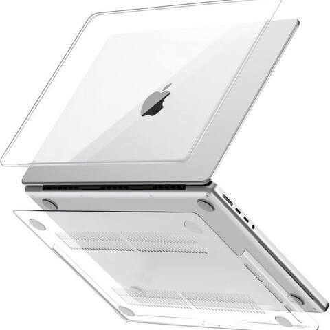 Clm-Tech CLM-Tech ordinateur portable-Coque 14 pouces, pour MacBook Pro M5 M4 M3 M2 M1 - kristallklare Hartschale