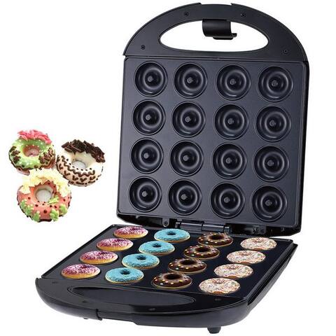 Sokany SOKANY Donut-Maker 5cm Mini-Donut-Maker pour 16 Donuts, Antihaftbeschichtung, 1400 W, Automatische