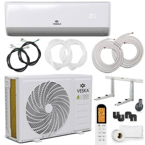 Veska VESKA Split-Klimagerät Inverter Klimaanlage 12000 BTU - 3,5 KW - 2in1 Kühlen et Heizen, avec WiFi/App