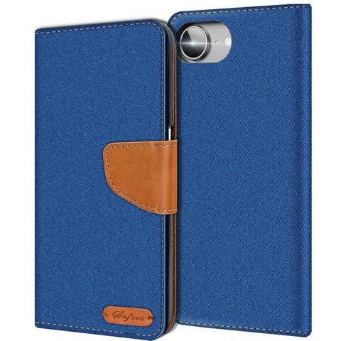 Coolgadget CoolGadget Coque pour smartphone Denim Schutzhülle Flip Case pour iPhone 17e / iPhone 16e 6,1 pouces, Book Cover