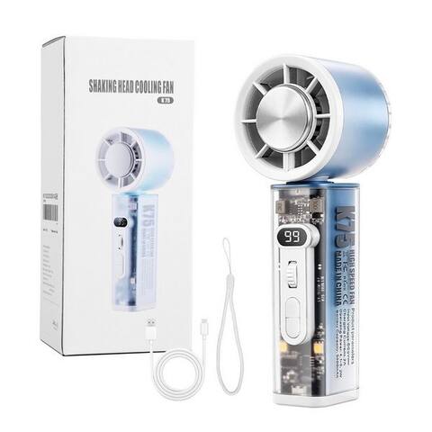 Ckeyin CkeyiN Handventilateur ventilateur Akku Eisporzellankühlung Automatisch Oszillierend Tragbar, 100