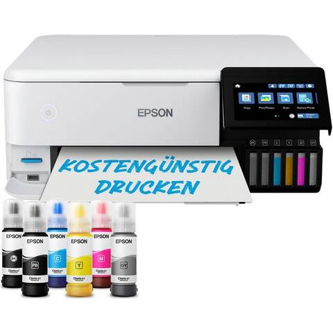 EPSON EcoTank ET-8500 imprimante jet d’encre, (WiFi (Wi-Fi), LAN (Ethernet)
