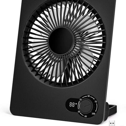 Skelo skelo Tischventilateur USB ventilateur avec stufenloser Geschwindigkeitsregelung 5–100, 1 cm Durchmesser,